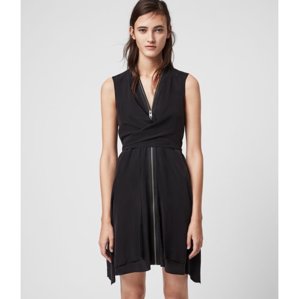 All saints Jayda silk dress